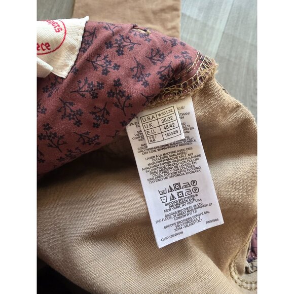 Brooks Brothers Red Fleece Mens Corduroy Pants W35/L32 Khaki - Picture 5 of 5